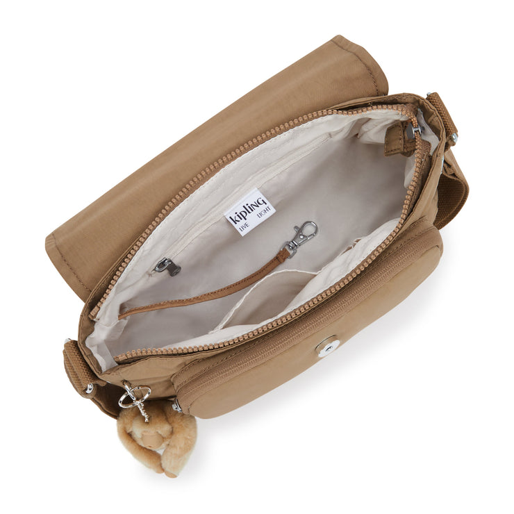 KIPLING Medium crossbody (with expandable zip) Female Early Tan Dalma I8123-7CN