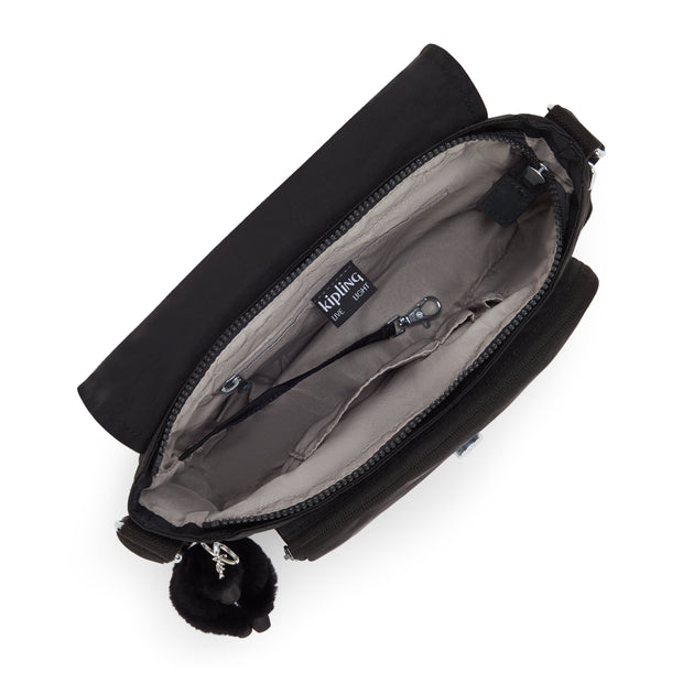 KIPLING Medium crossbody (with expandable zip) Female Black Noir Dalma I8123-P39