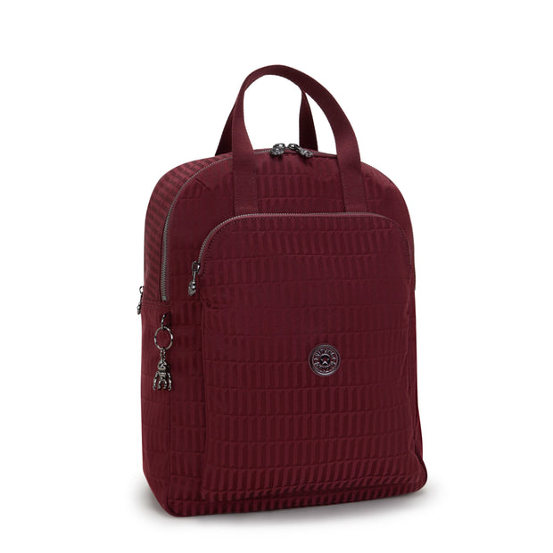 KIPLING Large backpack (with laptop compartment) Female Maroon Tile Jq Kazuki L I8227-9HX