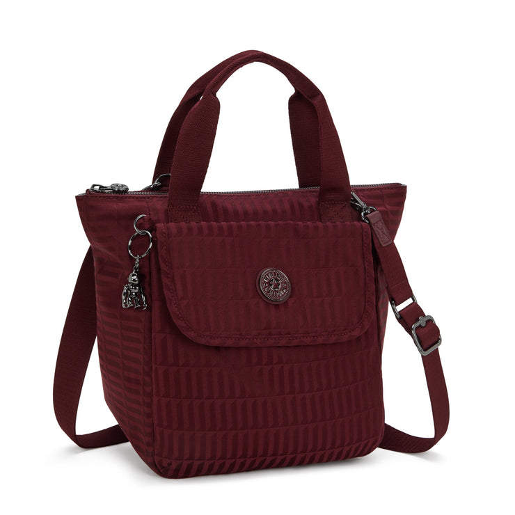KIPLING Medium lunchbag (with removable shoulderstrap) Female Maroon Tile Jq Awakea I8630-9HX
