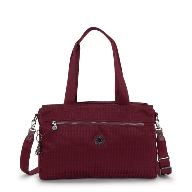 KIPLING Small working bag (with removable shoulderstrap) Female Maroon Tile Jq Elysia Work S I8795-9HX