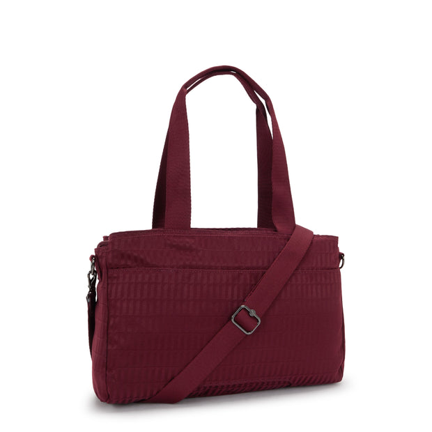 KIPLING Small working bag (with removable shoulderstrap) Female Maroon Tile Jq Elysia Work S I8795-9HX
