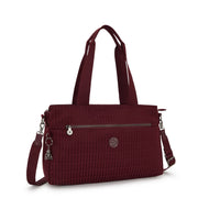 KIPLING Small working bag (with removable shoulderstrap) Female Maroon Tile Jq Elysia Work S I8795-9HX