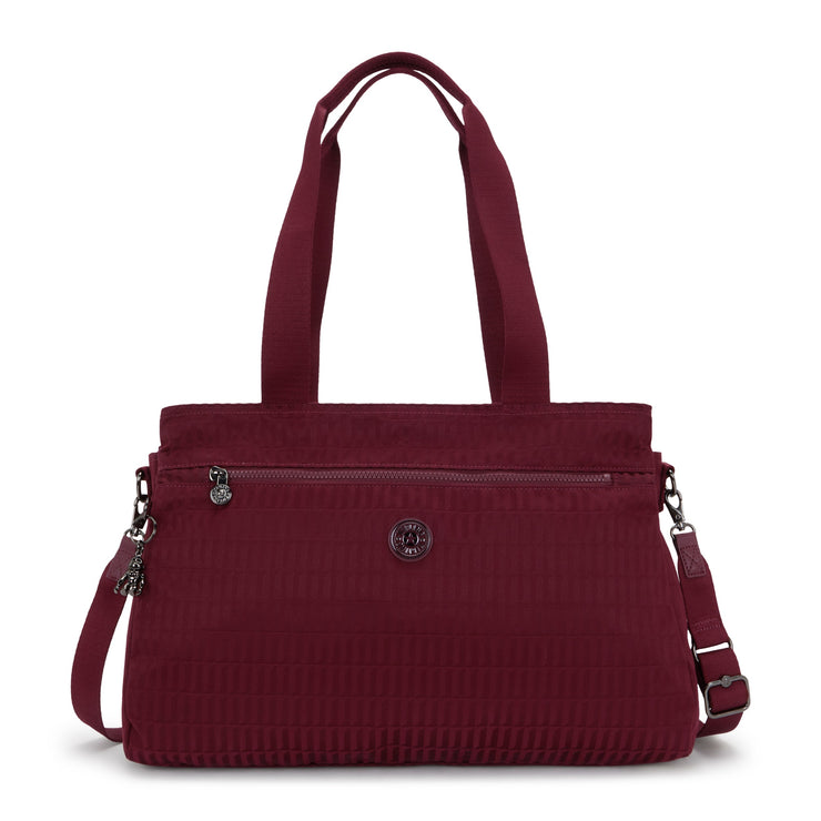 KIPLING Working bag (with removable shoulderstrap) Female Maroon Tile Jq Elysia Work I8829-9HX