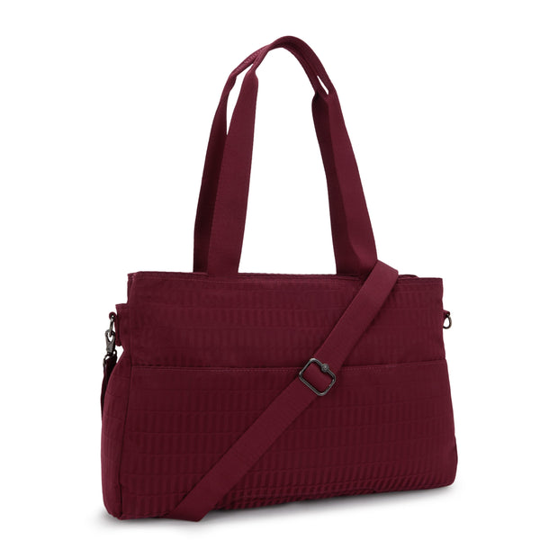 KIPLING Working bag (with removable shoulderstrap) Female Maroon Tile Jq Elysia Work I8829-9HX