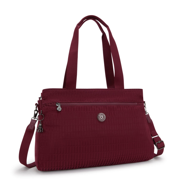 KIPLING Working bag (with removable shoulderstrap) Female Maroon Tile Jq Elysia Work I8829-9HX
