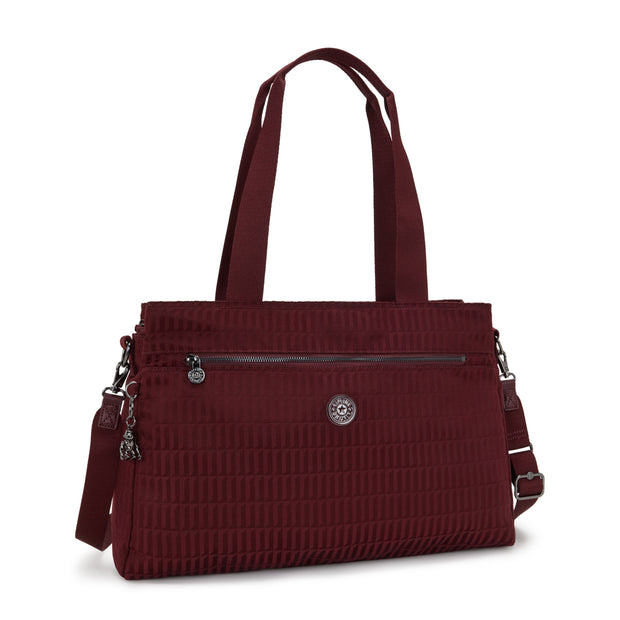 KIPLING Working bag (with removable shoulderstrap) Female Maroon Tile Jq Elysia Work I8829-9HX