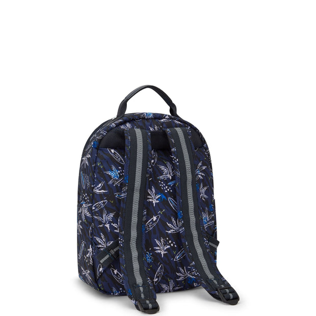 Kipling Small Backpack With Tablet Compartment Unisex Surf Sea Print Seoul S
