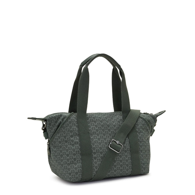 Kipling-Art Mini-Small Handbag (With Removable Shoulderstrap)-Sign Green Embosse-15410-F6C
