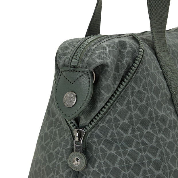 Kipling-Art Mini-Small Handbag (With Removable Shoulderstrap)-Sign Green Embosse-15410-F6C