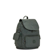 Kipling-City Pack S-Small Backpack-Sign Green Embosse-15641-F6C