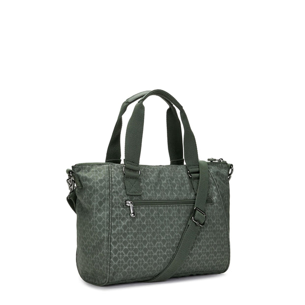 Kipling-Amiel-Medium Handbag (With Removable Shoulderstrap)-Sign Green Embosse-16616-F6C
