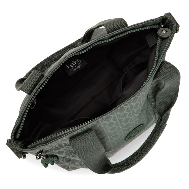 Kipling-Amiel-Medium Handbag (With Removable Shoulderstrap)-Sign Green Embosse-16616-F6C