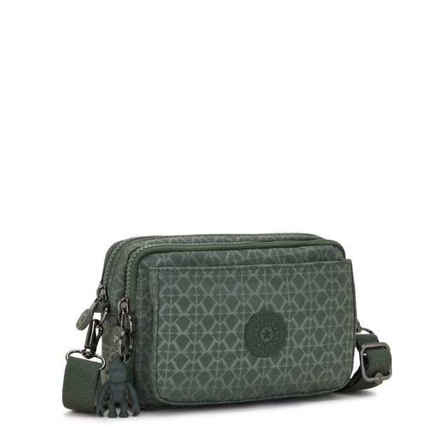 Kipling-Abanu Multi-Small Crossbody Convertible To Waistbag (With Removable Straps)-Sign Green Embosse-I3492-F6C
