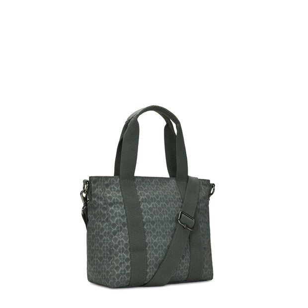 Kipling-Asseni Mini-Small Tote (With Removable Shoulderstrap)-Sign Green Embosse-I3572-F6C