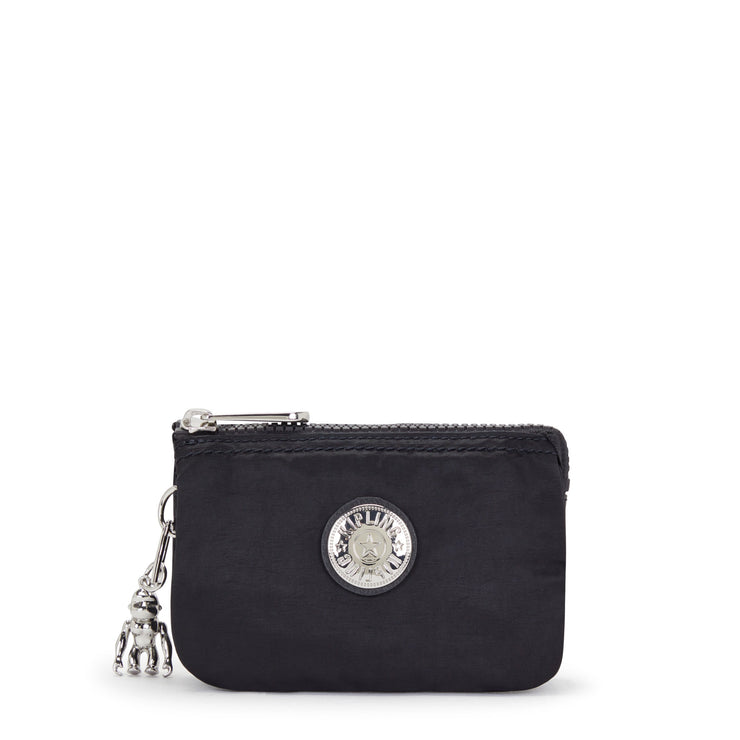 Kipling Marguerite O Round Zip Pouch Coin Purse with Clip Black 4