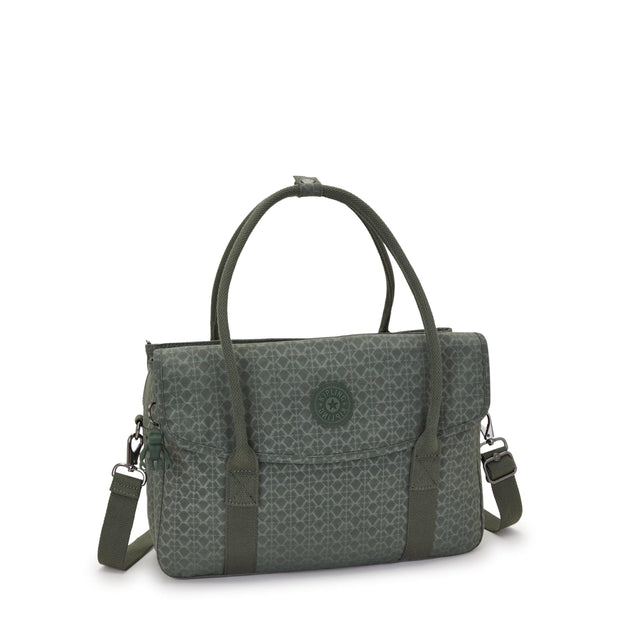 Kipling-Superworker S-Small Working Bag (With Removable Shoulderstrap)-Sign Green Embosse-I4555-F6C