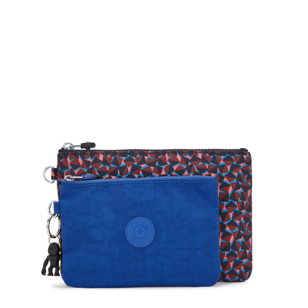 KIPLING-Duo Pouch-2 Pouches-Happy Squares-I6033-B3X