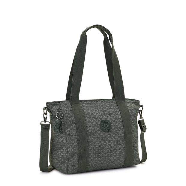 Kipling-Asseni S-Small Tote (With Removable Shoulderstrap)-Sign Green Embosse-I6232-F6C